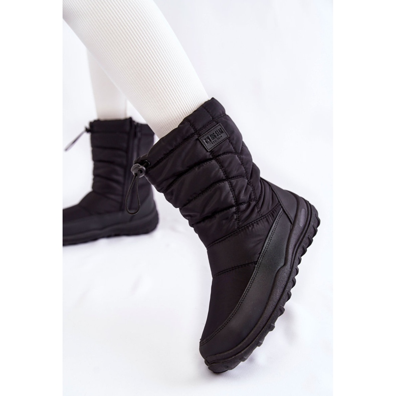 Bottes de neige hautes chaudes pour femmes Big Star KK274599 Noir le noir 2