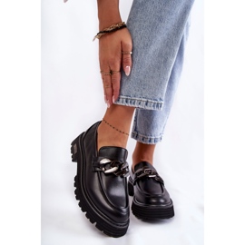 Chaussures en cuir pour femmes Big Star KK274498 Noir le noir 1