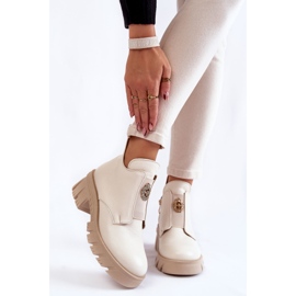 PL5 Bottes en cuir pour femmes avec décoration Maley beige clair 1 PL5 Bottes en cuir pour femmes avec décoration Maley beige clair 1