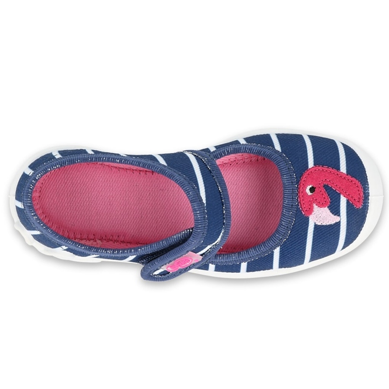 Chaussures enfant Befado 123X067 bleu marine rose 2