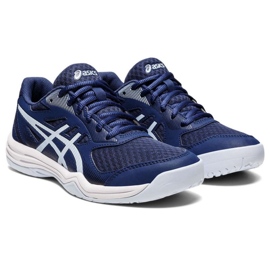 Asics Upcourt 5 W 1072A088 400 chaussures de volley-ball bleu 1