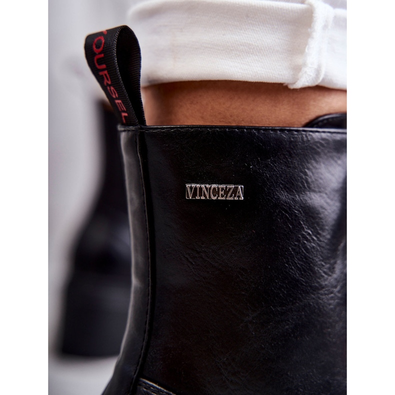 Vinceza Bottes noires chaudes à talons hauts pour femmes Grethe 4