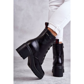 Vinceza Bottes noires chaudes à talons hauts pour femmes Grethe 3
