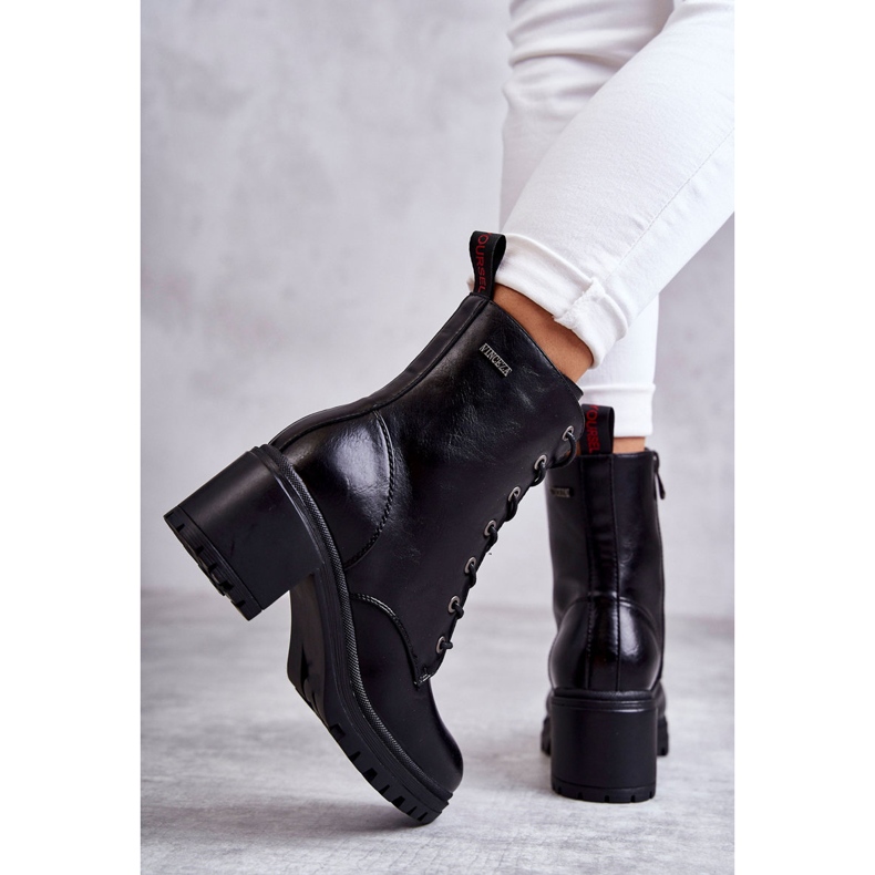 Vinceza Bottes noires chaudes à talons hauts pour femmes Grethe 3