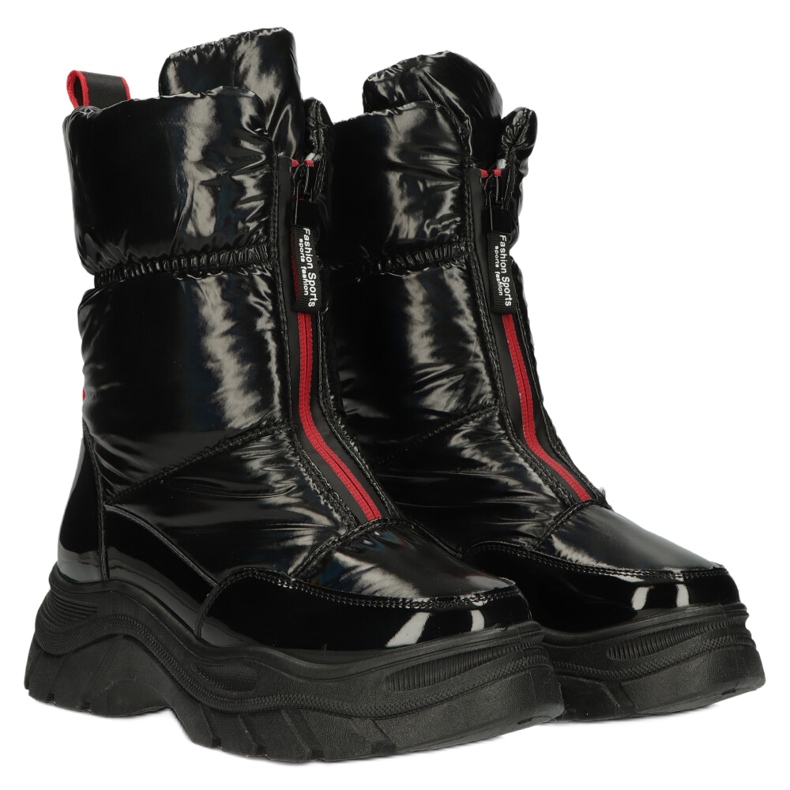 Filippo DBT4236 Bottes de neige des femmes noires isolées 2