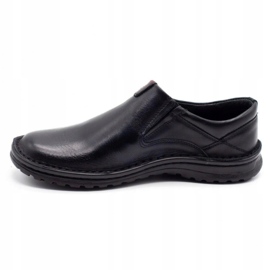Joker Mocassins homme en cuir noir 382 le noir 1