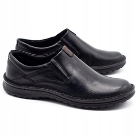 Joker Mocassins homme en cuir noir 382 le noir 2
