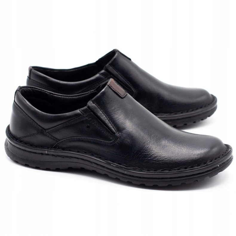 Joker Mocassins homme en cuir noir 382 le noir 2