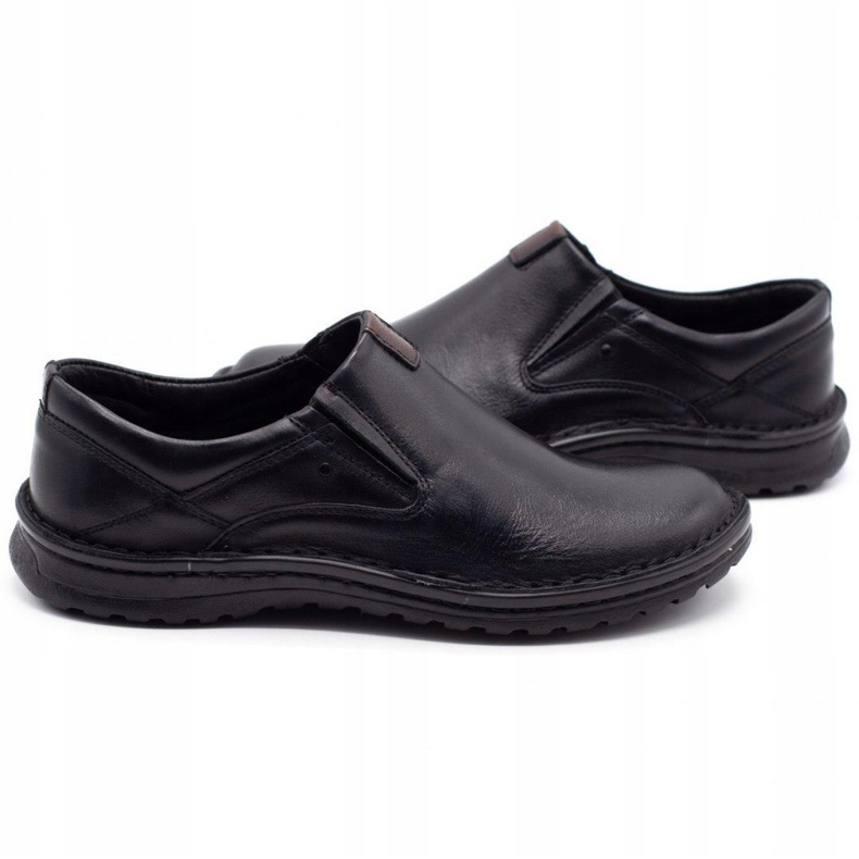 Joker Mocassins homme en cuir noir 382 4