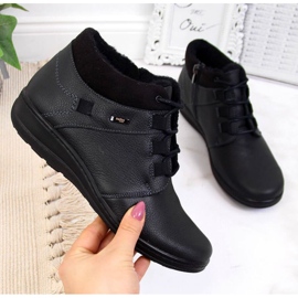 Bottes en cuir isolées Helios W H521A le noir 1