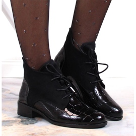 Bottines à lacets Jezzi W JEZ299C le noir 1