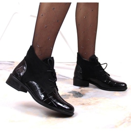 Bottines à lacets Jezzi W JEZ299C noir 2