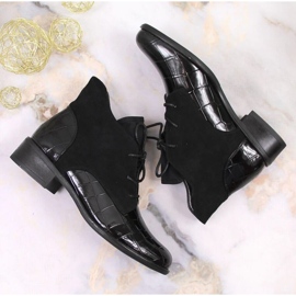 Bottines à lacets Jezzi W JEZ299C le noir 5