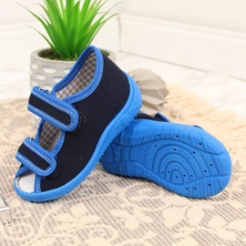 Nazo Jr. TEX4C maison sandales pantoufles bleu 2