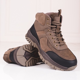 SHELOVET Bottes d'hiver pour hommes avec fourrure beige 1 SHELOVET Bottes d'hiver pour hommes avec fourrure beige 1