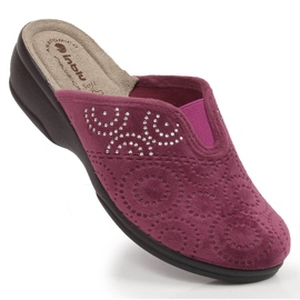 Chaussons femme confortables avec un élastique prune Inblu multicolore 1