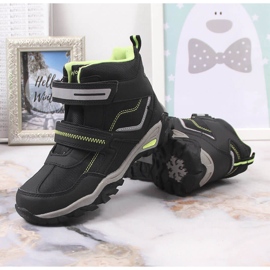 Chaussures à scratch McKeylor noires pour garçon le noir vert 3