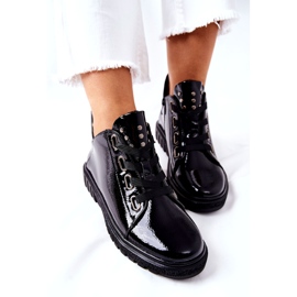 Chaussures Laquées Sergio Leone PB210 Noir 3