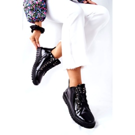 Chaussures Laquées Sergio Leone PB210 Noir 2