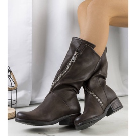 PA1 Bottes Castel marron brun 1