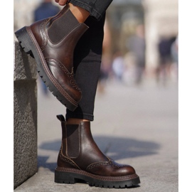 Marco Shoes Bottines Chelsea Marco brun 1