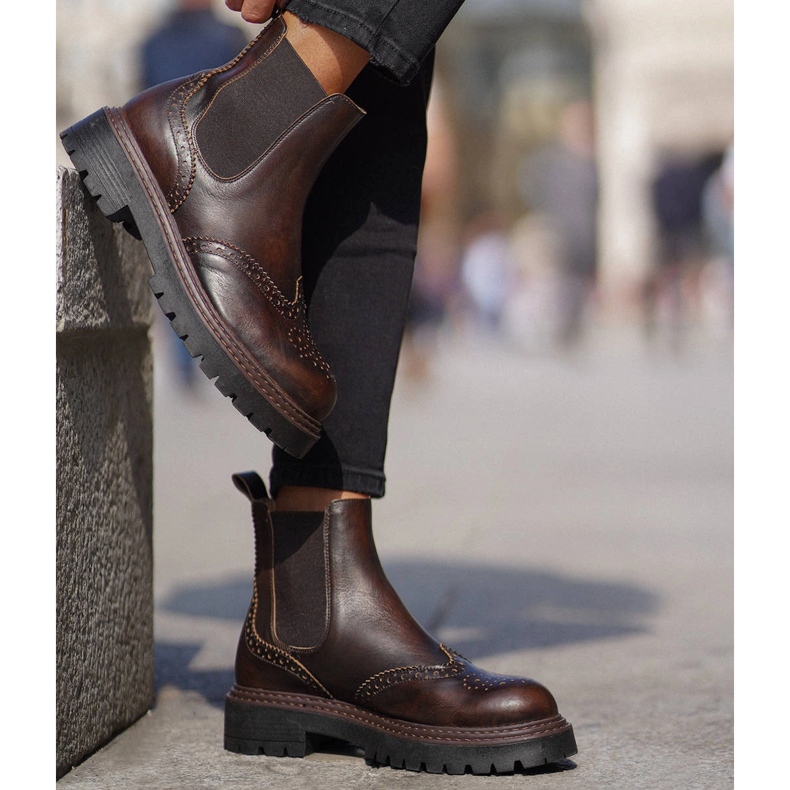 Marco Shoes Bottines Chelsea Marco brun 1