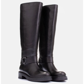 Marco Shoes Bottes avec une tige plus large le noir 5