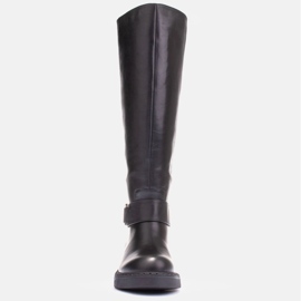 Marco Shoes Bottes avec une tige plus large le noir 3