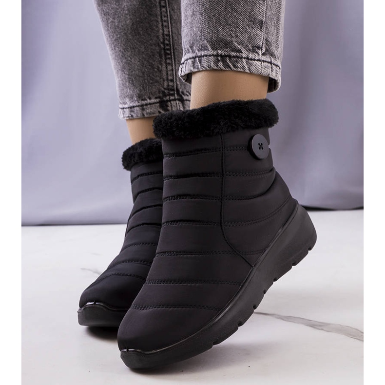 PA1 Bottines matelassées Reign noires 1
