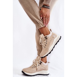 PA1 Chaussures Trekking Chaudes Femme Trappers Beige Clair Otto 1