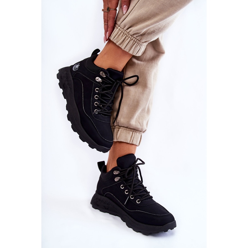 Chaussures de randonnée chaudes noires Otto Trappers pour femmes le noir 2