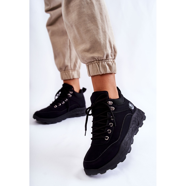 Chaussures de randonnée chaudes noires Otto Trappers pour femmes 1