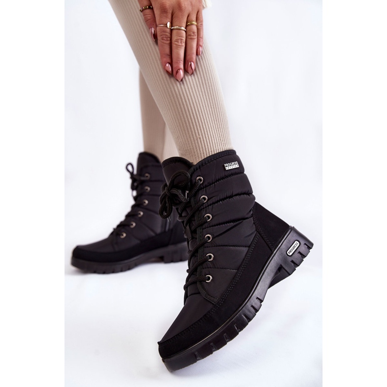 Bottes de neige isolées femme Progress PROGJ-21-14 Noir le noir 2
