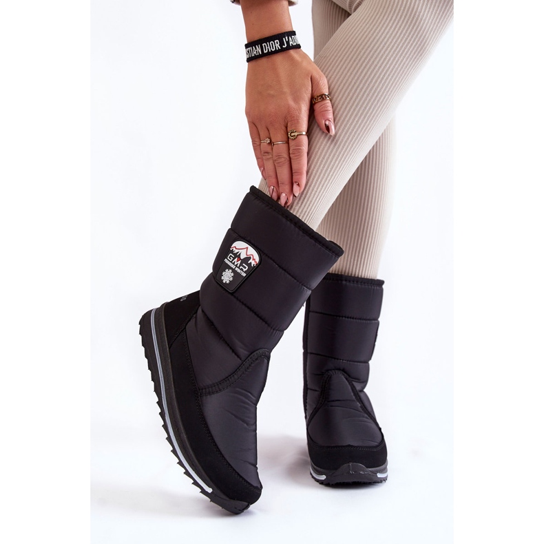 Bottes de neige pour femme avec fermeture éclair Progress PROGJ-21-09 Noir le noir 2