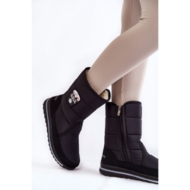 Bottes de neige pour femme avec fermeture éclair Progress PROGJ-21-09 Noir le noir 4