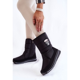 Bottes de neige pour femme avec fermeture éclair Progress PROGJ-21-09 Noir le noir 3