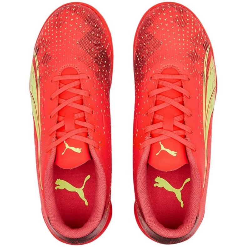 Chaussures de football Puma Ultra Play It Jr 106927 03 rouge oranges et rouges 1 Chaussures de football Puma Ultra Play It Jr 106927 03 rouge oranges et rouges 1