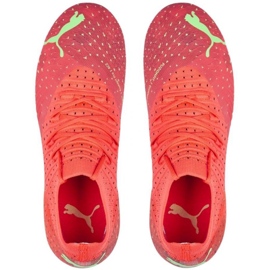 Chaussures de foot Puma Future 3.4 FG/AG Jr 107010 03 orange oranges et rouges 1 Chaussures de foot Puma Future 3.4 FG/AG Jr 107010 03 orange oranges et rouges 1