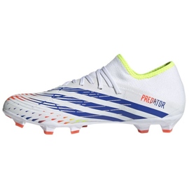 Chaussures de football Adidas Predator Edge.3 L Fg M GW0995 blanche blanche 1 Chaussures de football Adidas Predator Edge.3 L Fg M GW0995 blanche blanche 1