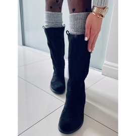 BM Boots à tige droite Unnu Black le noir 2 BM Boots à tige droite Unnu Black le noir 2