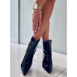BM Bottines laquées sur un stiletto Sylvia Black le noir 4