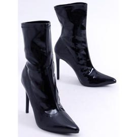 BM Bottines laquées sur un talon Soraya Noir le noir 3