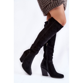 Lewski Shoes Cuissardes Femme Daim Lewski 2833 Noir le noir 2 Lewski Shoes Cuissardes Femme Daim Lewski 2833 Noir le noir 2