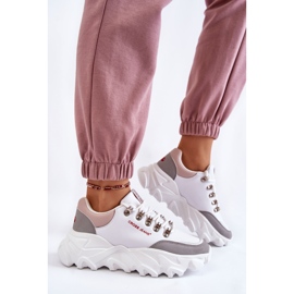 Baskets pour femmes sur la plate-forme Cross Jeans KK2R4071C Blanc blanche 2