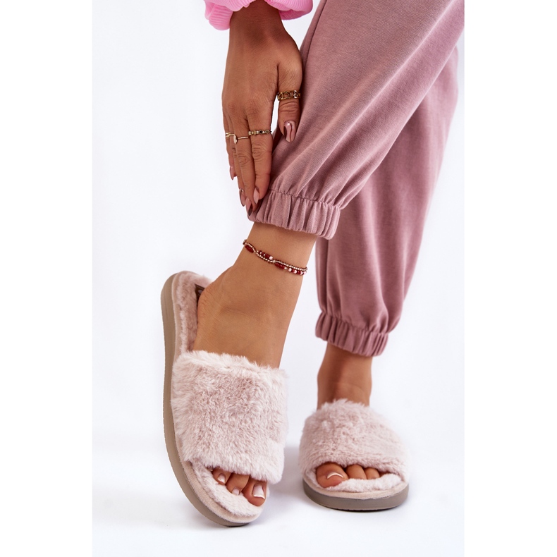 Accueil Chaussons Chaussons Avec Fourrure Inblu EK-05-011 Beige 1 Accueil Chaussons Chaussons Avec Fourrure Inblu EK-05-011 Beige 1