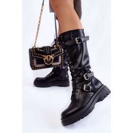 PA1 Bottes Longues Femme Avec Fermeture Éclair Rein Noir Joelle 2