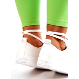 Baskets basses en cuir Big Star JJ274007 Blanc 4