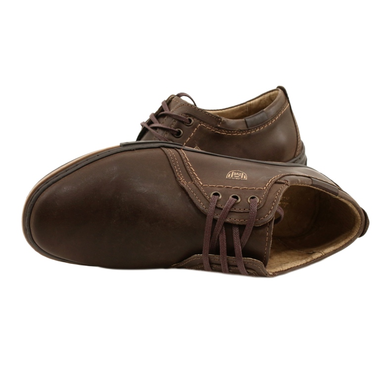 Polbut Chaussures homme en cuir 343 marron brun 6