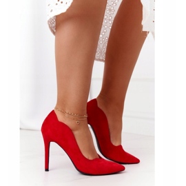 Escarpins Femme Daim Rouge S.Barski Ziger 2