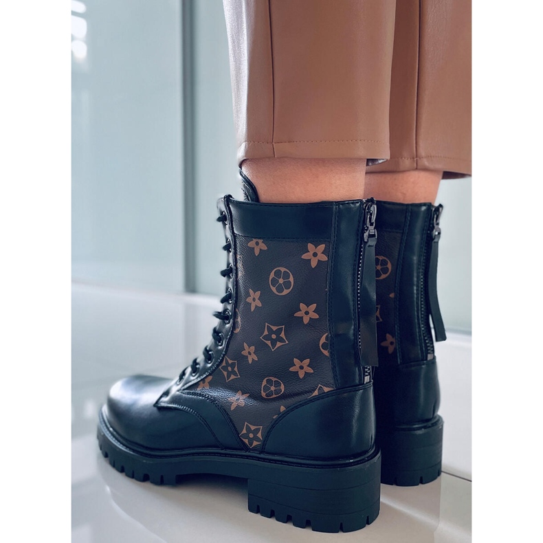 BM Bottes de travail pour femmes Voice Black brun noir 1